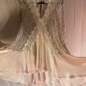 Flirty Free People Lacey mini dress long sleeve size m